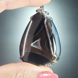 Wholesale Druzy Pendant - Black Agate