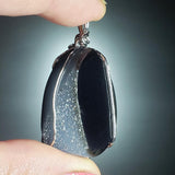 Wholesale Druzy Pendant - Black Agate