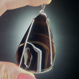 Wholesale Druzy Pendant - Black Agate