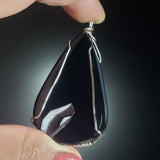 Wholesale Druzy Pendant - Black Agate