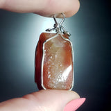 Wholesale Druzy Pendant - Carnelian