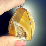 Wholesale Druzy Pendant - Carnelian