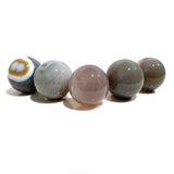Wholesale Semi Precious Gemstone Crystal Spheres - Grey Agate