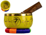 13cm Tibetan Singing Bowl - Chakra Colours