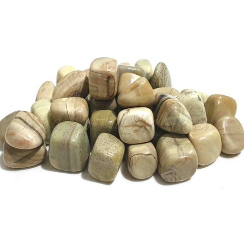 Wholesale Tumbled Semi Precious Stone Crystal - Butter Jade