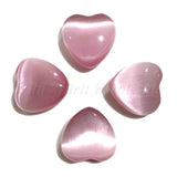 Wholesale Puff Hearts - 30mm - Cat's Eye Pink