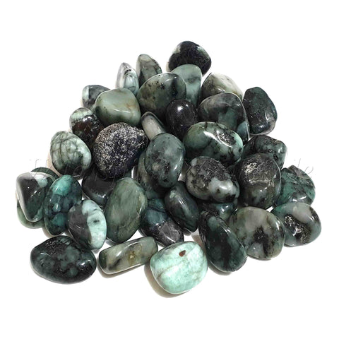 Wholesale Semi Precious Tumbled Tumbles Crystal Gemstones - Emerald