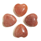 Wholesale Puff Hearts - 30mm - Guava Quartz