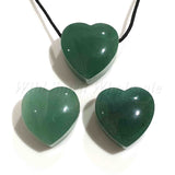 wholesale Semi Precious Gemstone Crystal Pendants - Heart Aventurine Green