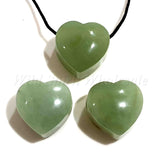 wholesale Semi Precious Gemstone Crystal Pendants - Heart New Jade