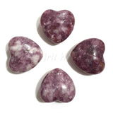 Wholesale Puff Hearts - 30mm - Lepidolite