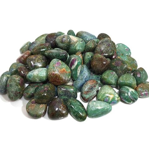 Wholesale Natural Tumbled Stone Crystal - Ruby Fuschite