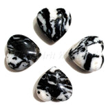 Wholesale Puff Hearts - 30mm - Zebra Marble